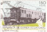 Sellos de Africa - Guinea Ecuatorial -  locomotora japonesa 1932