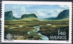 Stamps Sweden -  EUROPA 1977. PAISAJES SUECOS. SAREK, EL PARQUE MÁS GRANDE DE EUROPA. Y&T Nº 971