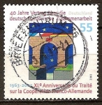 Stamps Germany -  40 años del Tratado de cooperación franco-alemana 1963-2003.
