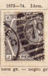 Stamps United Kingdom -  R. Victoria Ed 1873
