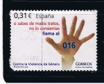Sellos de Europa - Espa�a -  Edifil  4389  Contra la violencia de género.  
