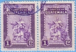 Stamps : America : Guatemala :  Fray Bartolomé de las Cases e Indio (2)