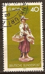 Stamps : Europe : Germany :  "Marca de europa"modelos de la fabrica de porcelana de Ludwigsburg de 1765.