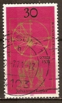 Stamps Germany -  400a Aniv del nacimiento de Johannes Kepler (1571-630)filósofo´téologo,matematico,astrónomo.