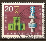 Stamps Germany -  Puntero del telégrafo torre de telecomunicaciones de la torre de televisión.