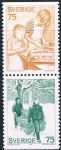 Stamps Sweden -  NAVIDAD 1977. LOS PREPARATIVOS DE NAVIDAD. Y&T Nº 985-86