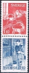 Stamps Sweden -  NAVIDAD 1977. LOS PREPARATIVOS PARA LA NAVIDAD. Y&T Nº 988-89