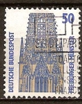 Sellos de Europa - Alemania -  La catedral de Friburgo 