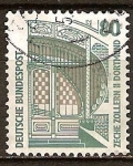 Stamps Germany -  Portal principal de la Zollern II Dortmund.