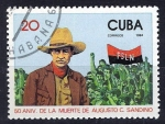 Stamps Cuba -  50 Aniv.º de la Muerte de Augusto C. Sandino