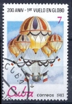 Stamps Cuba -  200 Aniv.º del primer vuelo en globo. 
