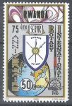Stamps Rwanda -  75 Aniv.º  de la asociación  Rotary Internacional.