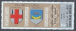 Stamps Yemen -  Juegos Olímpicos, escudos de las sedes.Londres y Helsinki.