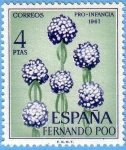 Stamps Spain -  Fernando Poo- Pro-Infancia
