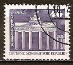Stamps Germany -  Puerta de Brandenburgo , Berlín.(a)DDR.