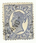 Stamps Australia -  Reina Victoria