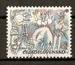 Stamps Czechoslovakia -  30 Aniversario de la Academia de las Artes de Praga.