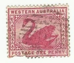 Stamps : Oceania : Australia :  Postage one penny