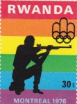 Sellos del Mundo : Africa : Rwanda : Olimpiada Montreal 1976