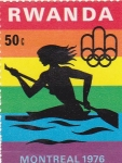 Stamps Rwanda -  Olimpiada Montreal 1976