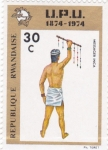 Stamps Rwanda -  mensajeto inca