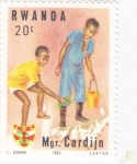Sellos de Africa - Rwanda -  Mgr Cardijn