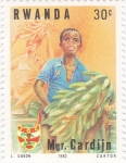 Stamps : Africa : Rwanda :  Mgr Cardijn