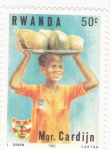 Sellos de Africa - Rwanda -  Mgr Cardijn
