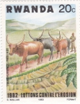 Stamps Rwanda -  1982 lucha contra la erosion