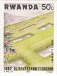 Stamps Rwanda -  1982 lucha contra la erosion