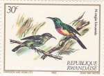 Stamps Rwanda -  pajaros