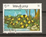 Stamps Laos -  BUNGARUS   FASCIATUS