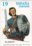Stamps Spain -  comics,personajes de tebeos- el jabato