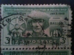 Stamps America - Puerto Rico -  Para celebracion primer gobernador Puerto Rico