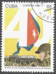 Sellos de America - Cuba -  40 Aniversario de las fuerzas armadas revolucionarias 