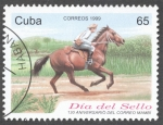 Sellos de America - Cuba -  Dia del sello, 130 Aniversario del correo Mambi