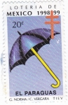Stamps Mexico -  Loteria de Mexico 1998-99 -EL PARAGUAS