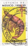 Stamps Mexico -  Loteria de Mexico 1998-99 -EL CAMARON