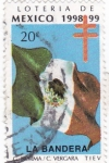 Stamps : America : Mexico :  Loteria de Mexico 1998-99 -LA BANDERA