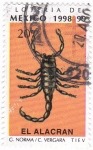 Stamps Mexico -  Loteria de Mexico 1998-99 -EL ALACRAN