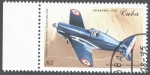 Stamps : America : Cuba :  Aviones de combate II guerra Mundial