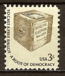 Stamps : America : United_States :  "Para emitir un voto libre · A raíz de la democracia"