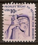 Stamps : America : United_States :  "Derecho del pueblo a solicitud de reparación".
