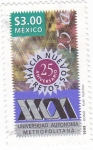 Stamps : America : Mexico :  25 aniversario universidad autonoma metropolitana