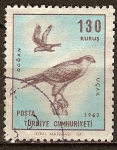 Stamps Turkey -  Aire. Aves. Aguilucho Pálido.