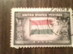 Stamps United States -  Bandera Luxembourg