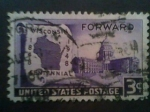 Stamps : America : United_States :  Aniversario Wisconsin 1848-1948