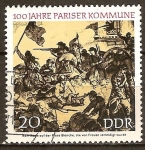 Sellos de Europa - Alemania -  100 Años de la Comuna de París.(DDR)