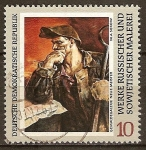 Stamps Germany -  Dresde Galería de Pinturas nuevos maestros,obras del pintor ruso y soviético,Serow(DDR).