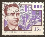 Stamps Germany -  antifascistas asesinados.Bernhard Bästlein 1894-1944 (DDR)